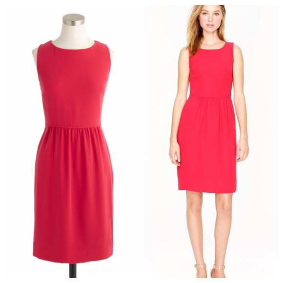 J. Crew Dresses & Skirts - NWOT! J. Crew Camille Dress Coral Red Poppy sz 6P